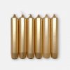 Dinerkaarsen - Goud - 6st - 12 cm