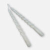 gedraaide kaars sparkle white